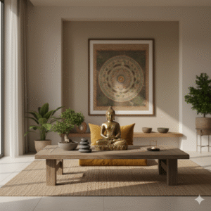 Decoração de ambientes no estilo budismo